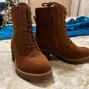 Torrid lace up booties size 8.5w